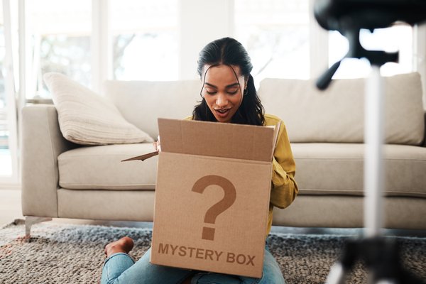 Unwrap the fun: discovering mystery toys in a box